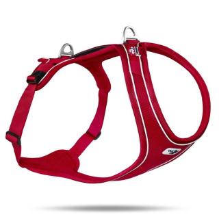 CURLI Postroj pro psy Belka Comfort Red M, 20-30kg