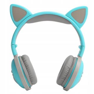 Cute Cat Ear Svítící bezdrátová sluchátka