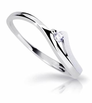 Cutie Diamonds Půvabný prsten z bílého zlata s briliantem DZ6818-1718-00-X-2 55 mm