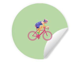 Cyklista Samolepky kruh
