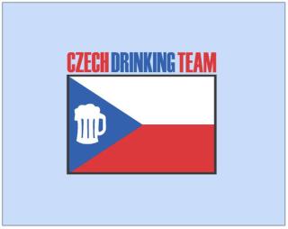 Czech drinking team Dárkový balící papír