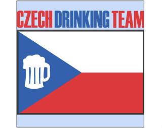Czech drinking team Plakát čtverec Ikea kompatibilní