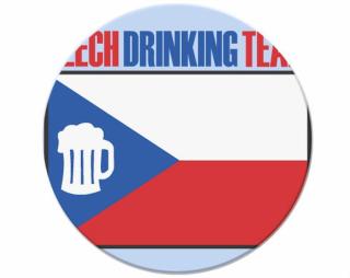 Czech drinking team Podložka pod myš kulatá