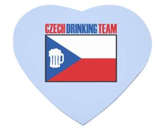 Czech drinking team Podložka pod myš srdce