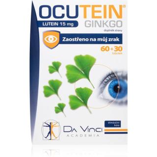 Da Vinci Academia Ocutein Ginkgo 45mg+Lutein 15mg doplněk stravy pro podporu zdraví zraku 90 ks