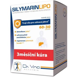 Da Vinci Academia SILYMARIN LIPO doplněk stravy pro podporu zdraví jater 90 ks