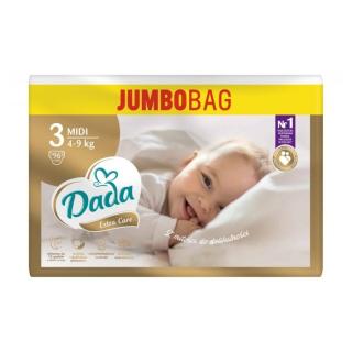 DADA Extra care velikost 3 midi 4-9kg, 96ks JUMBOBAG