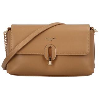 Dámská crossbody kabelka camel - David Jones Carisa