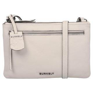 Dámská crossbody kožená kabelka Burkely Whelly - krémová