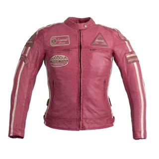 Dámská kožená moto bunda W-TEC Sheawen Lady Pink  růžová  XS