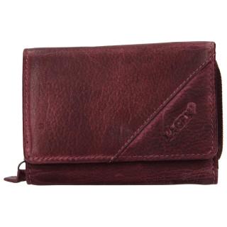 Dámská kožená peněženka Lagen Norras - fialová