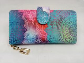 Dámská peněženka Mandala modro-růžová