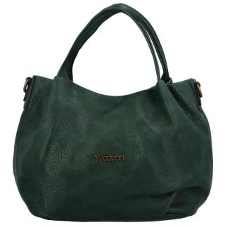 Dámská stylová kabelka na rameno zelená - Coveri Candale