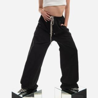 Dámské kalhoty Rick Owens Drkshdw Woven Pants DS01C6327 CR BLACK