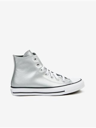 Dámské kotníkové tenisky ve stříbrné barvě Converse Matte Metallic