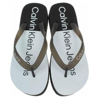 Dámské plážové pantofle Calvin Klein YW0YW00716 0GJ Black-White 40