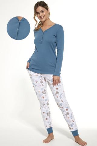 Dámské pyžamo Cornette 723/300 Lucy Bílo-modrá L