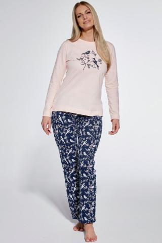 Dámské pyžamo Cornette Birdie - bavlna Růžová 2XL