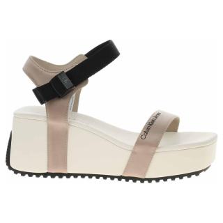 Dámské sandály Calvin Klein YW0YW00980 0K7 Creamy White-Merino 38