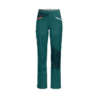 Dámské softshellové a skialpinistické kalhoty Ortovox W's Col Becchei Pants Pacific green L