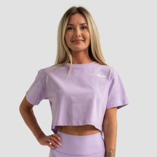 Dámské tričko Cropped Limitless Lavender XS - GymBeam