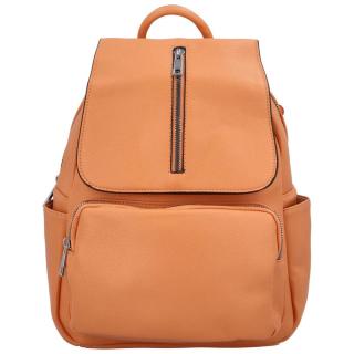 Dámský batoh kabelka pastelově oranžový - Maria C Otoros