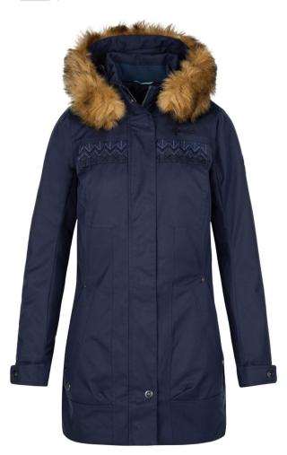 Dámský zimní kabát Kilpi PERU-W tmavě modrá 3XL