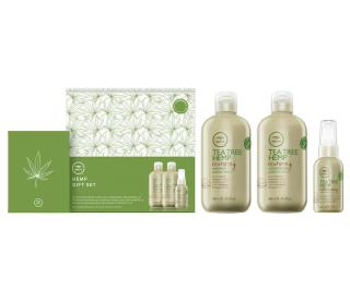 Dárková sada pro regeneraci vlasů s konopným olejem Paul Mitchell Tea Tree Hemp Trio Gift Set  + DÁREK ZDARMA