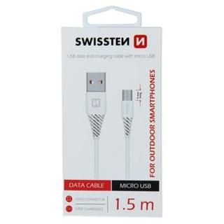 Datový kabel SWISSTEN USB / MICRO USB 1,5m white