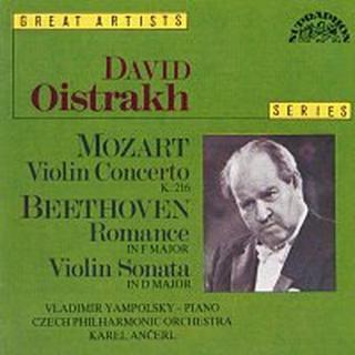 David Oistrach – Mozart, Beethoven: Koncert pro housle a orchestr, K. 216 - Romance, Sonata pro housle a orchestr D dur