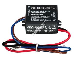 Deko-Light LED-napájení MINI, DIM, CC, MINI-4-350T/4W konstantní proud 350 mA IP65 stmívatelné 6-12V DC 2,10-4,00 W - LIGHT IMPRESSIONS