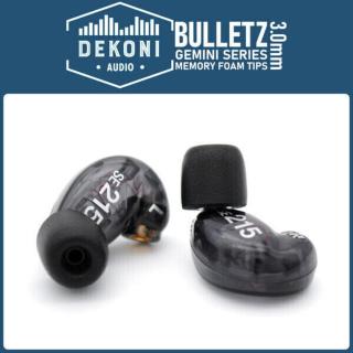 Dekoni Audio ETZ-GEMINI-LG Náušníky pro sluchátka standardní sluchátka 3 mm Černá