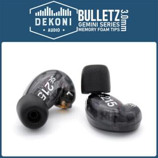 Dekoni Audio Single-GEMINI-SM Náušníky pro sluchátka standardní sluchátka 3 mm Černá