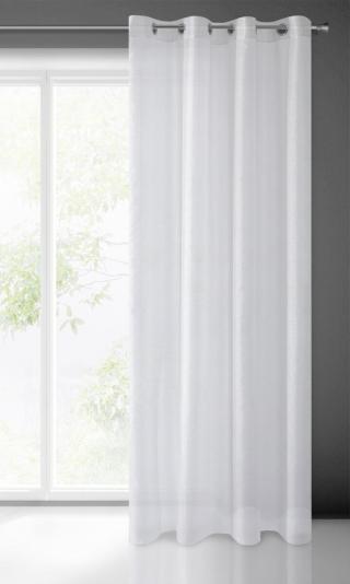 Dekorační záclona s leskem s kroužky ARTU bílá 140x250 cm  MyBestHome