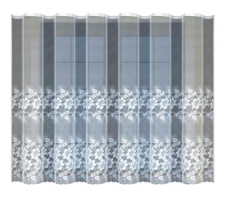 Dekorační žakárová záclona s řasící páskou HIPSUT 160 bílá 300x160 cm MyBestHome