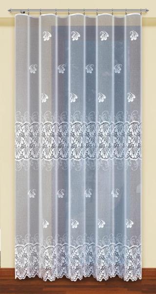 Dekorační žakárová záclona s řasící páskou LUSYA 250 bílá 200x250 cm MyBestHome