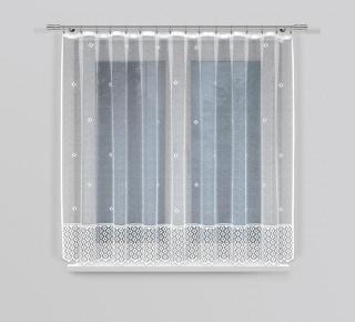 Dekorační žakárová záclona s řasící páskou VIOLET 160 bílá 300x160 cm MyBestHome