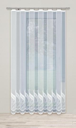 Dekorační žakárová záclona s řasící páskou YUKO 250 bílá 200x250 cm MyBestHome
