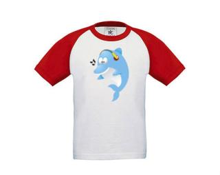 Delfínek Dětské tričko baseball
