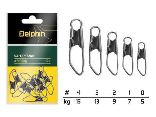 Delphin Karabinka Safety snap 10ks - vel.2/9kg