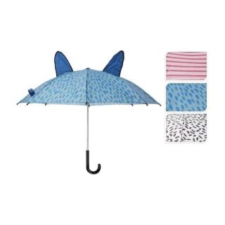 Deštník dětský s ušima mix 75cm