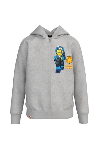 Dětská bavlněná mikina Lego Wear šedá barva, s potiskem