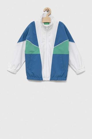 Dětská bunda United Colors of Benetton bílá barva