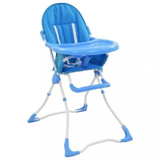 Dětská jídelní židlička Dekorhome Modrá,Dětská jídelní židlička Dekorhome Modrá