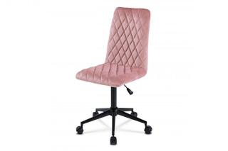 Dětská kancelářská židle KA-T901 látka/ kov Růžová,Dětská kancelářská židle KA-T901 látka/ kov Růžová