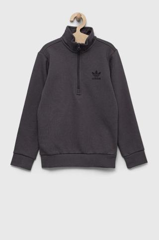 Dětská mikina adidas Originals šedá barva, s potiskem