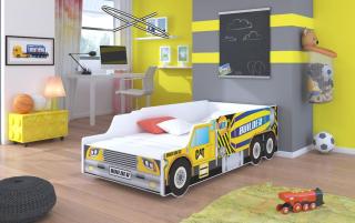 Dětská postel - Stavební auto Rozměr: 140 x 70 cm