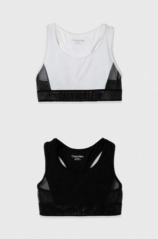 Dětská sportovní podprsenka Calvin Klein Underwear 2-pack černá barva