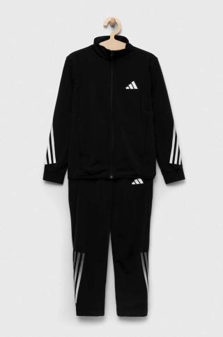 Dětská tepláková souprava adidas U TI TRACKSUIT černá barva