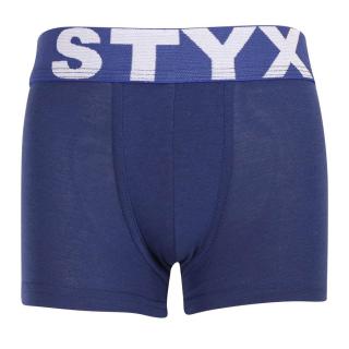 Dětské boxerky Styx sportovní guma tmavě modré  6-8 let